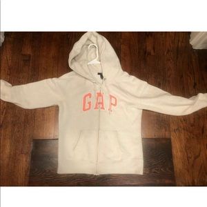 Woman GAP full zip logo hoodie